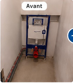 WC avant rénovation DGM BATI